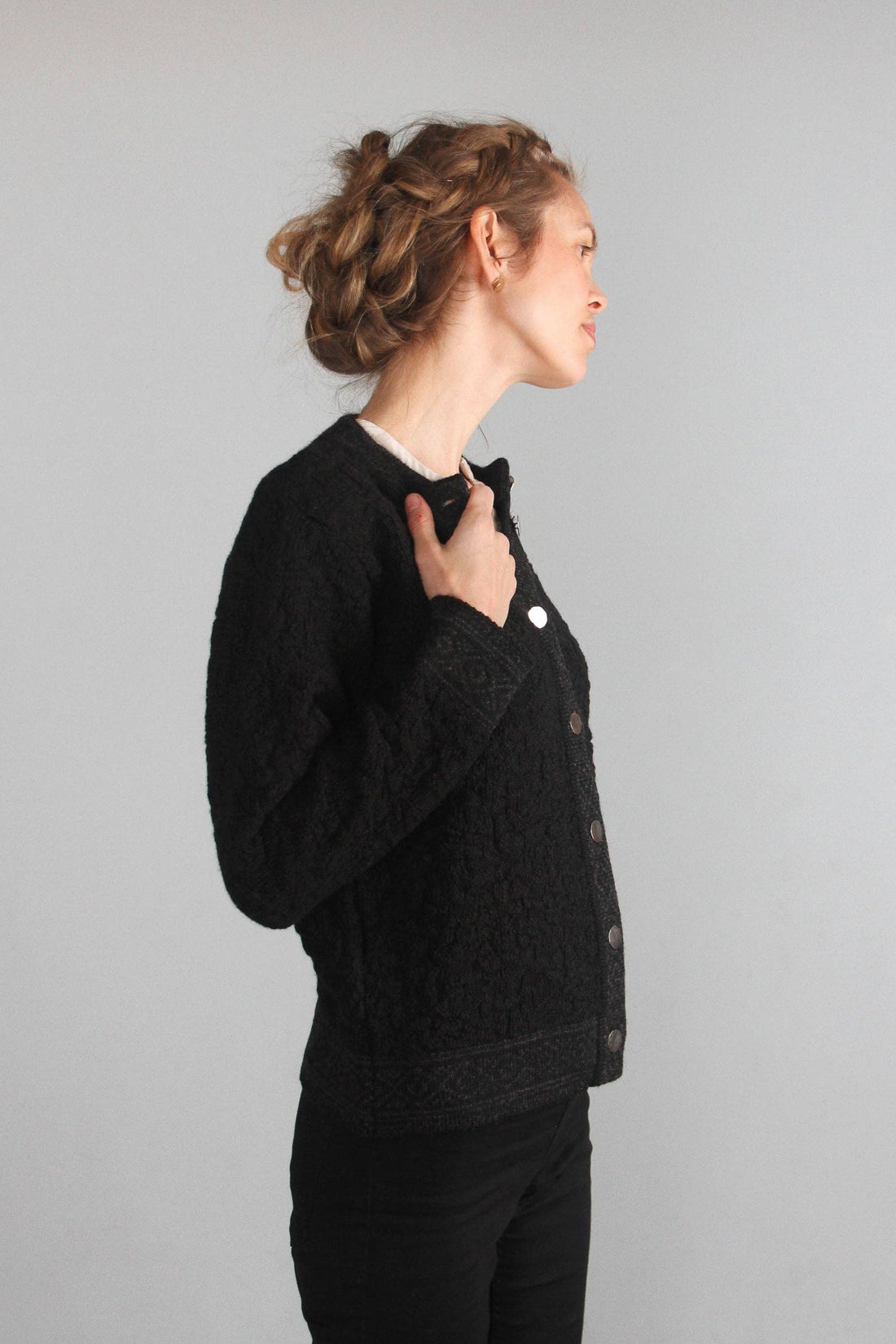 Susan Fosse - Bryggen Cardigan - Black