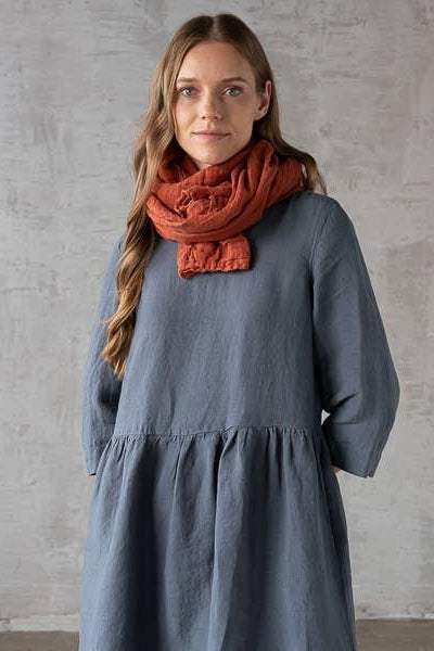Linen Scarf - Brick