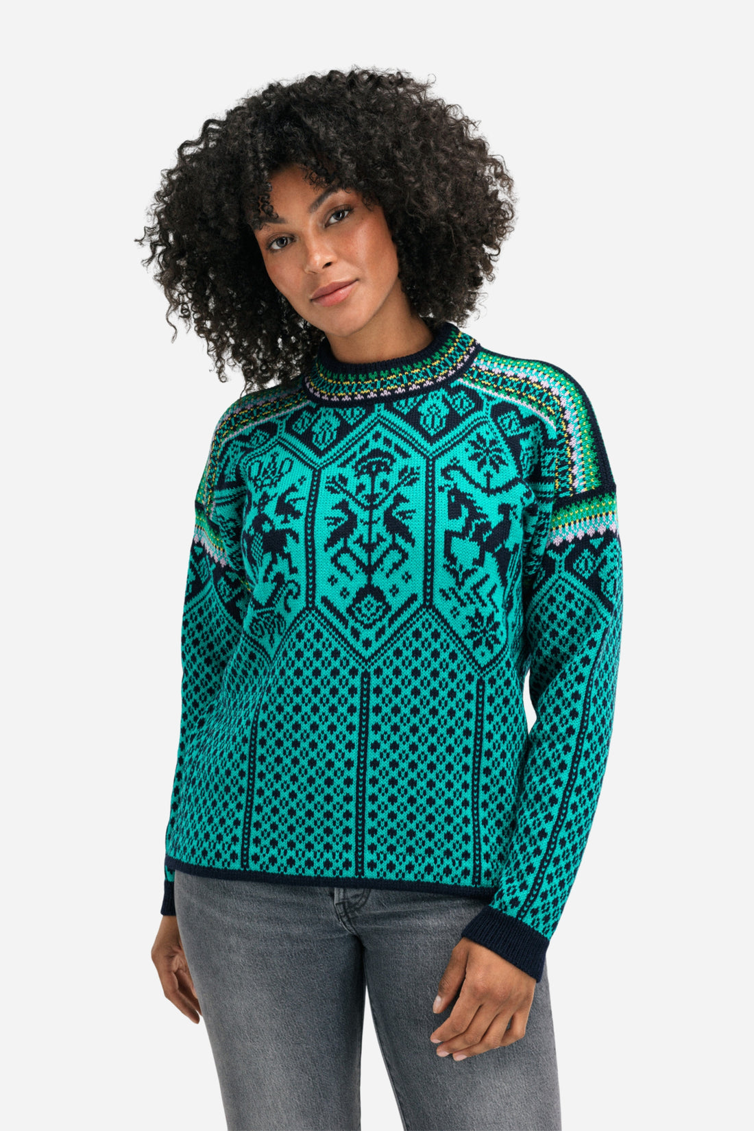 Dale of Norway - 1994 Feminine Sweater - Marine Peacock