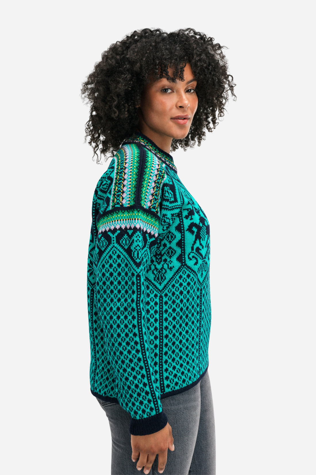 Dale of Norway - 1994 Feminine Sweater - Marine Peacock