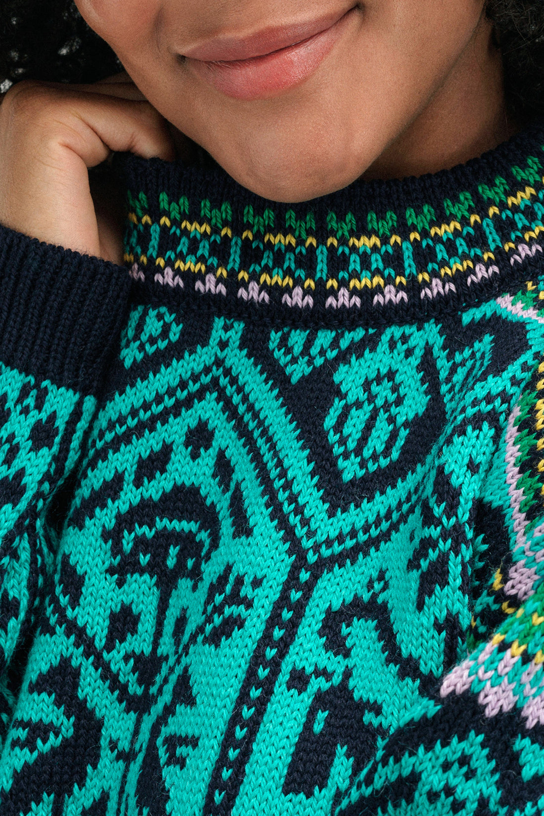 Dale of Norway - 1994 Feminine Sweater - Marine Peacock