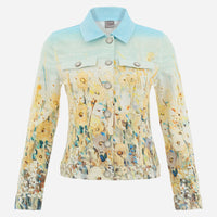 Dolcezza - Knit Jacket - Shoreline Flowers