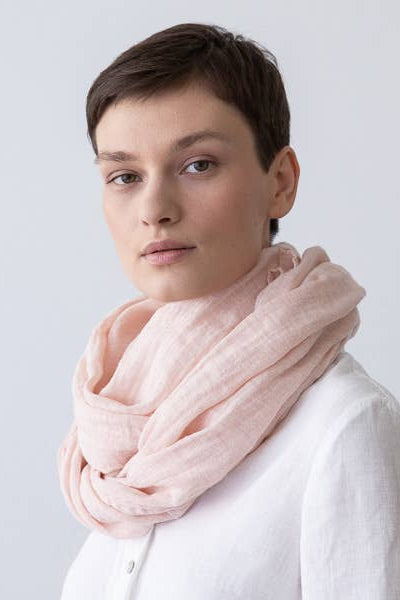 Linen Scarf - Rosa