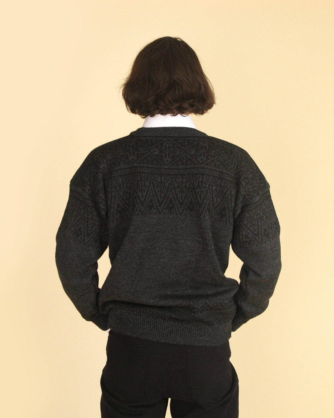 Susan Fosse - Askøy Men's Crew Neck Sweater - Navy