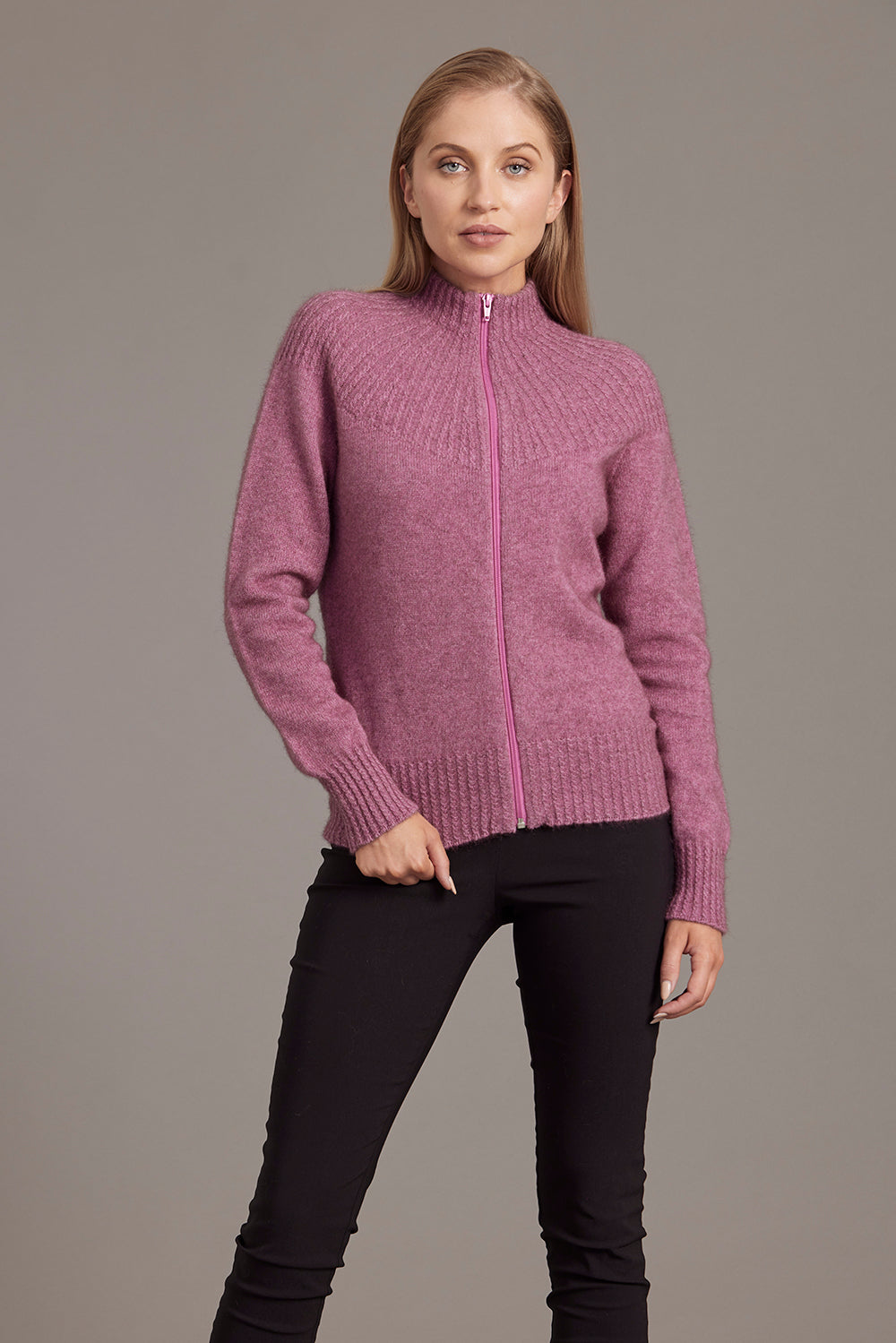 McDonald - Yoke Neck Jacket - Heather