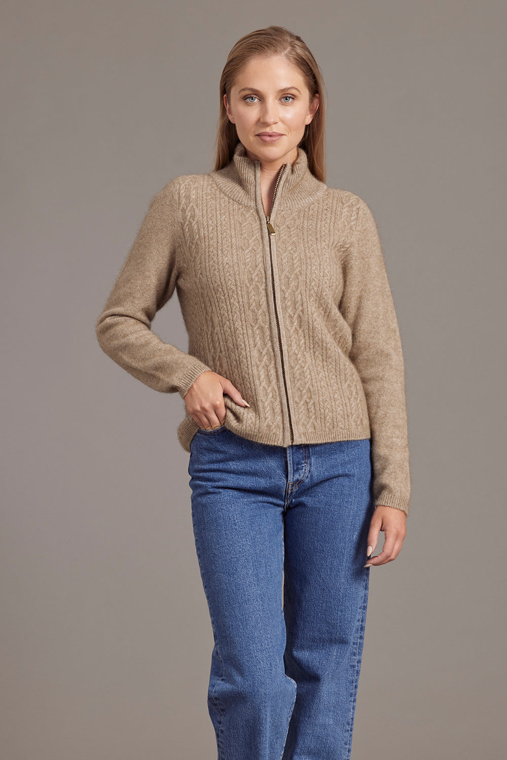 McDonald - Cable Jacket - Mocha