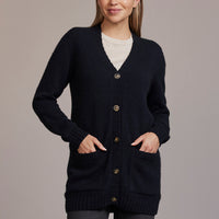 Possum - Ridge Patch Cardigan - Navy
