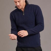 Possum - Cable Jersey - Navy