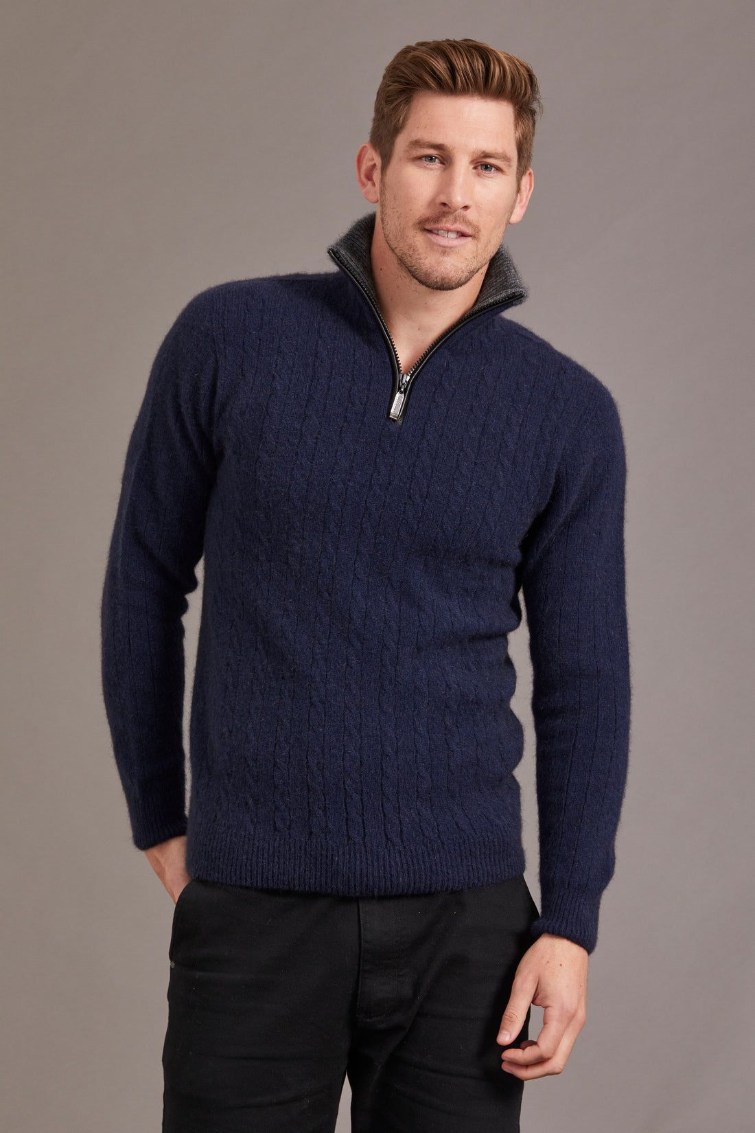 Possum - Cable Jersey - Navy