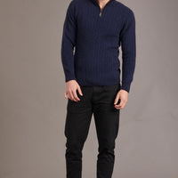 Possum - Cable Jersey - Navy