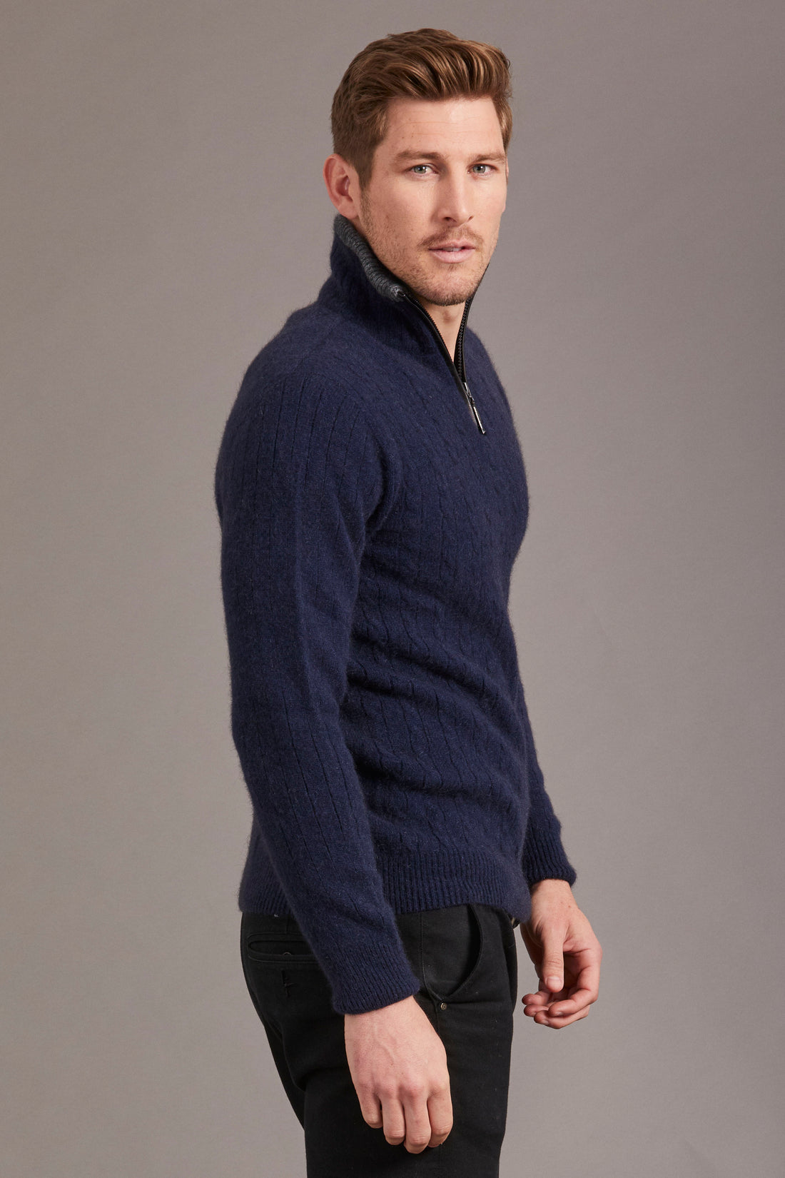 Possum - Cable Jersey - Navy