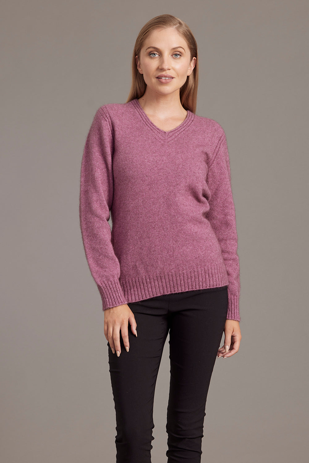 Possum - V-Neck Pullover - Heather