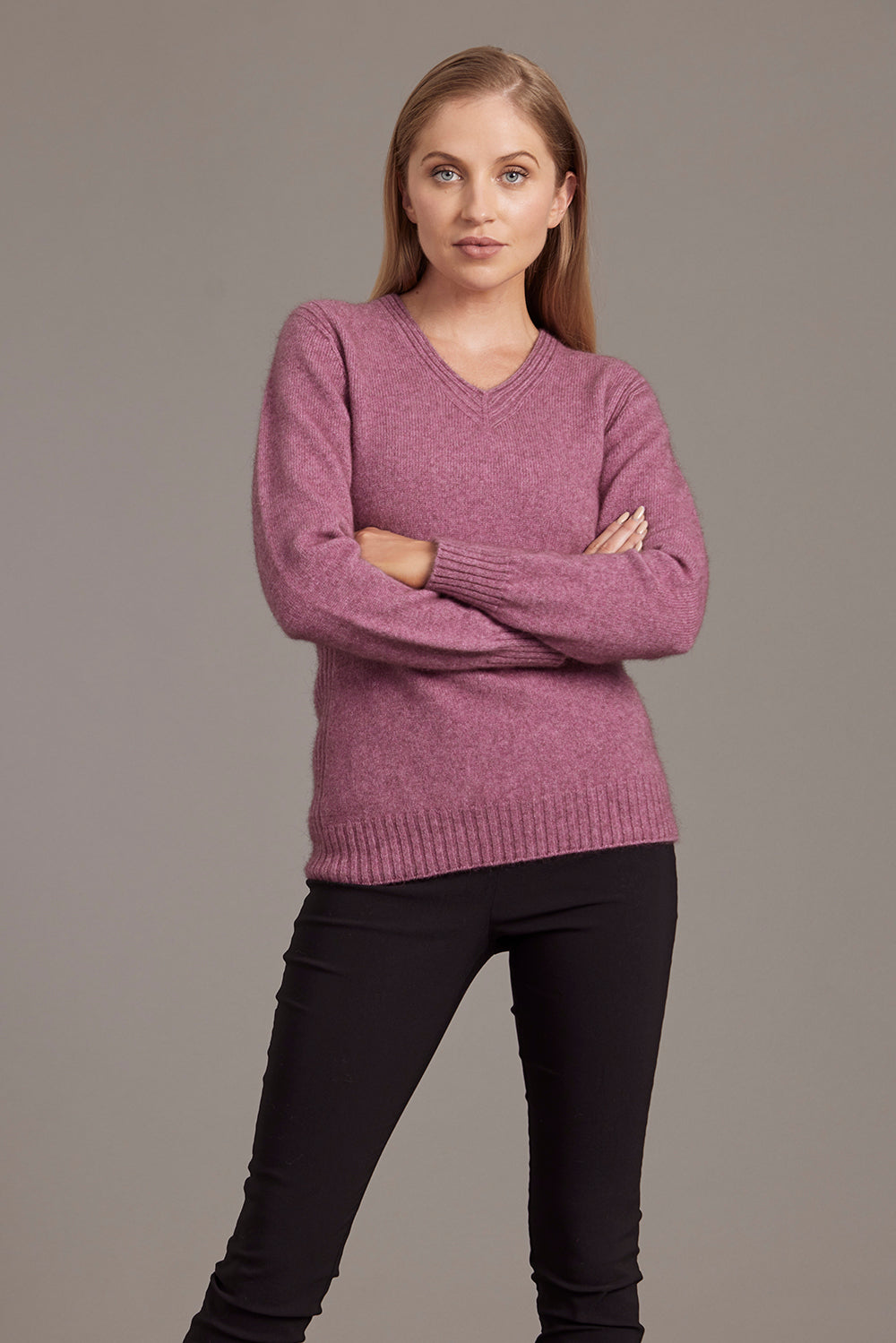 Possum - V-Neck Pullover - Heather