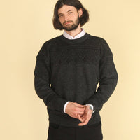 Susan Fosse - Askøy Men's Crew Neck Sweater - Navy