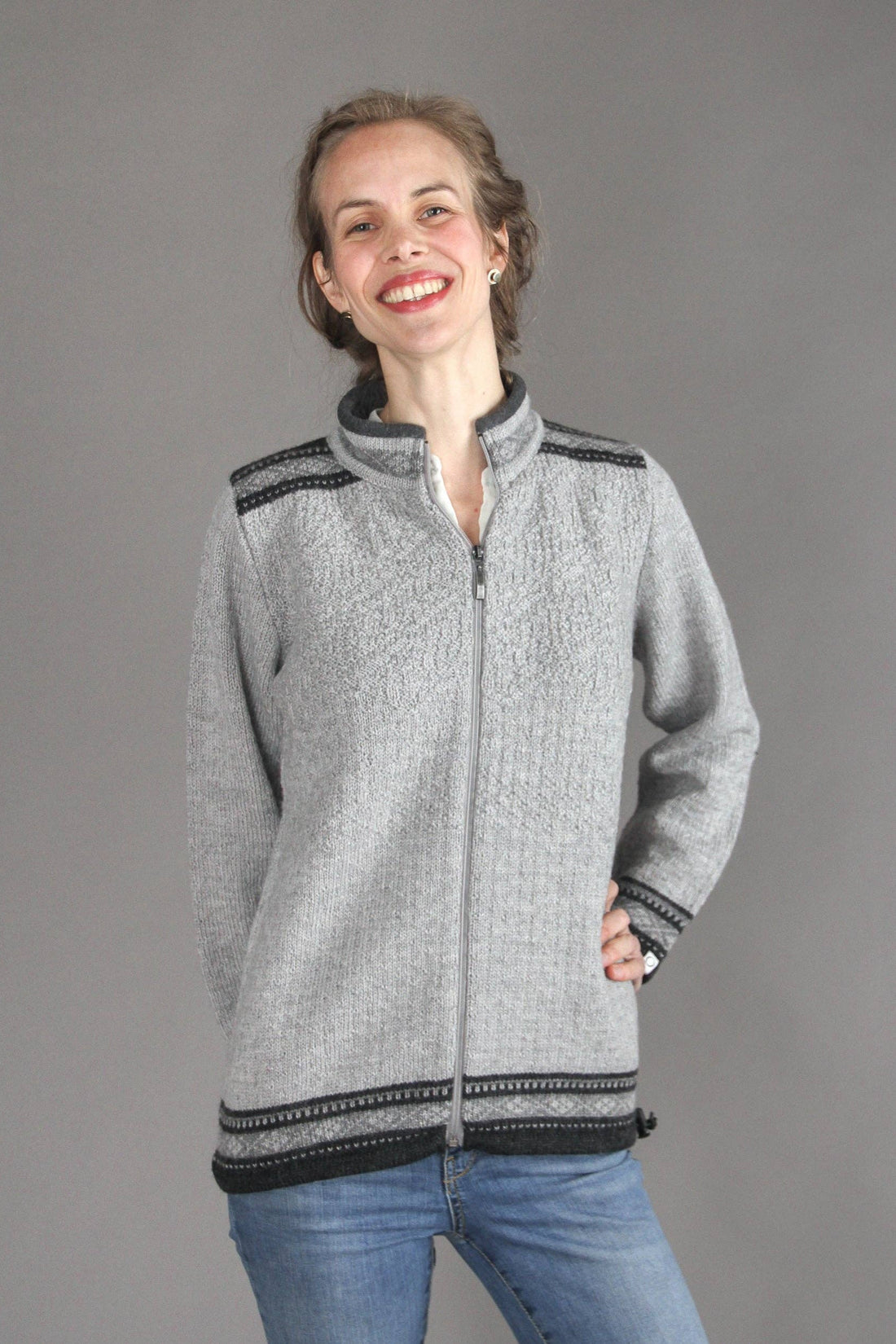 Susan Fosse - Stølen Cardigan - Grey