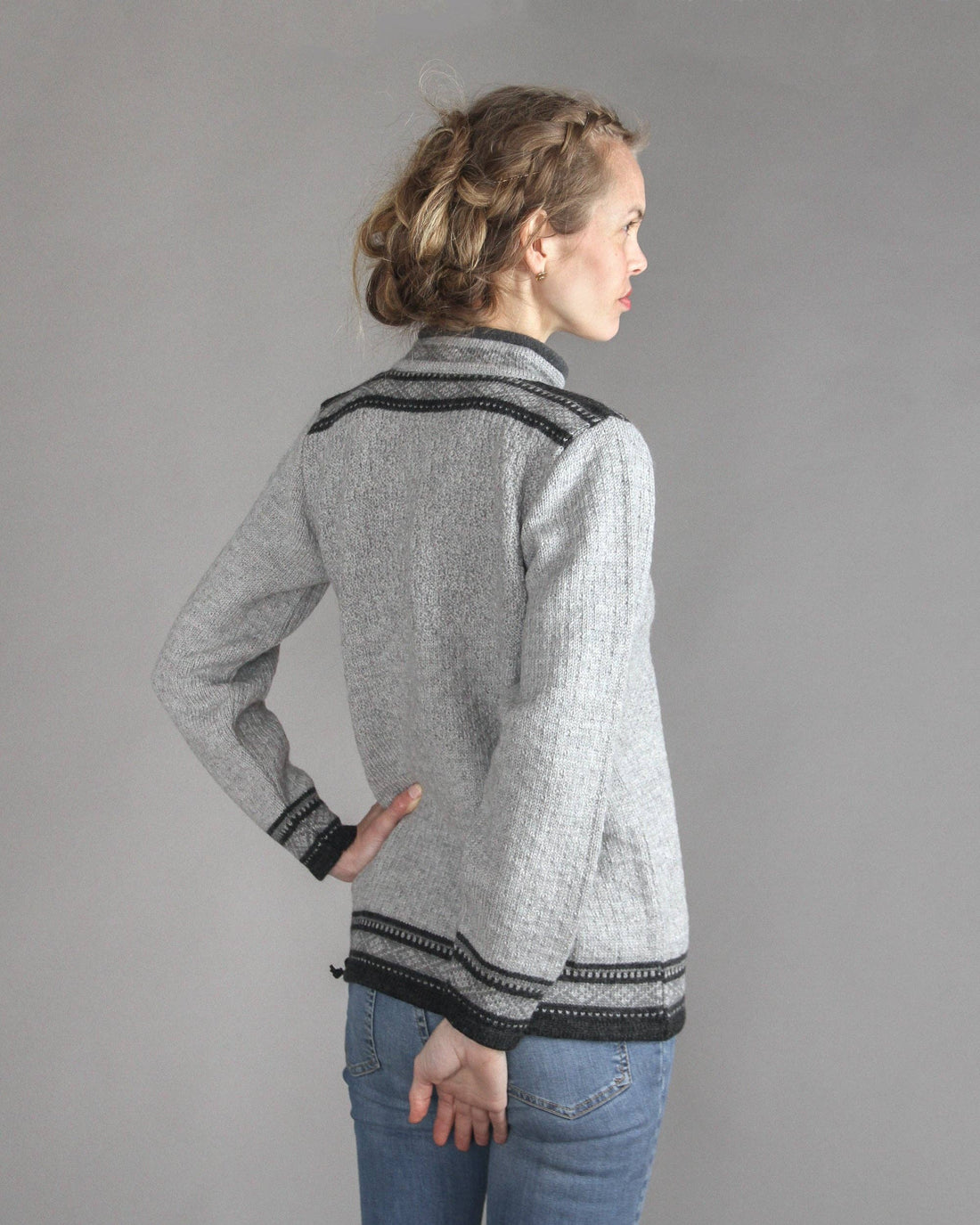 Susan Fosse - Stølen Cardigan - Grey