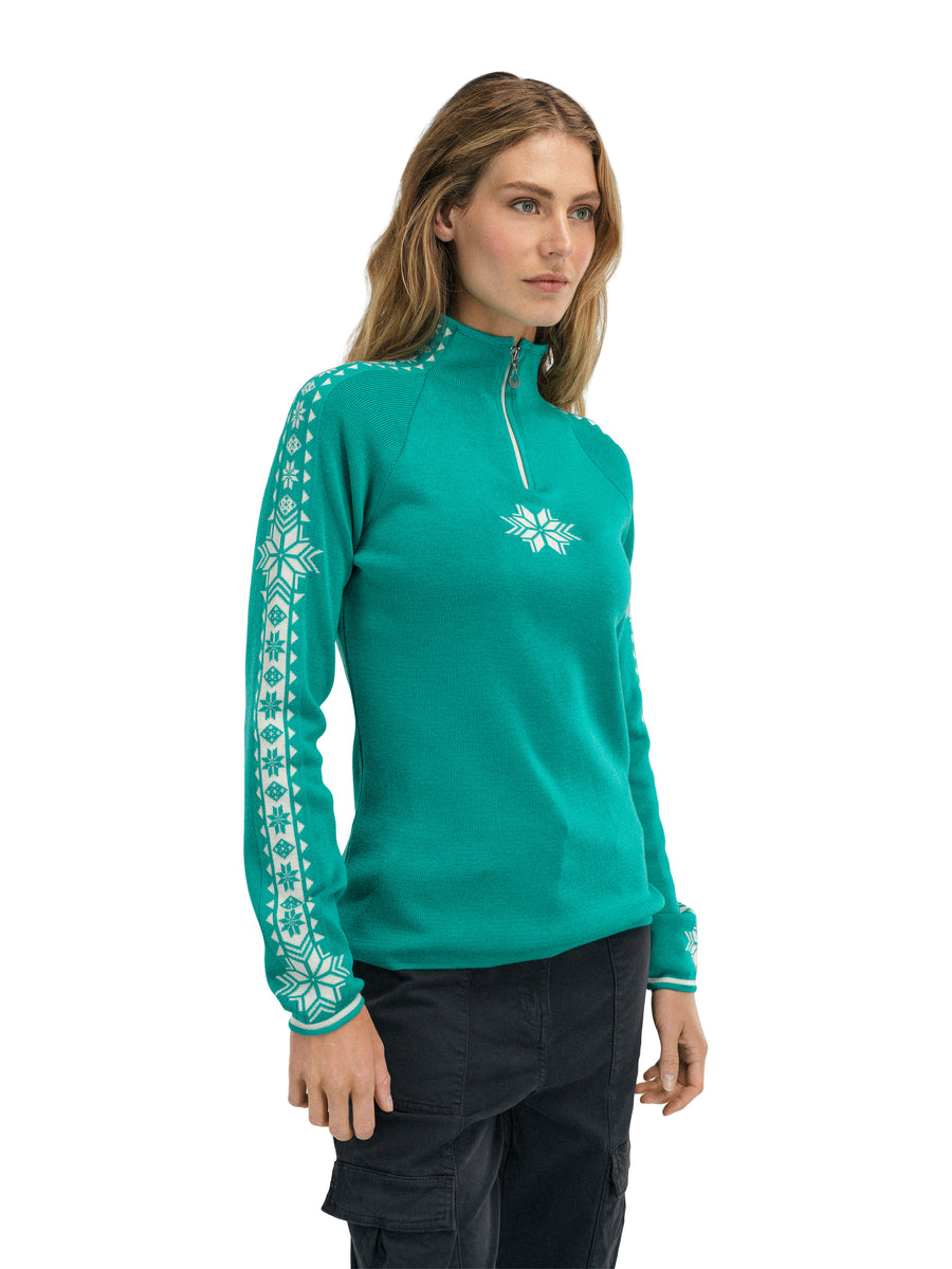 Dale of Norway - Geilo Women's Sweater - Peacock Offwhite