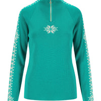 Dale of Norway - Geilo Women's Sweater - Peacock Offwhite