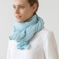Linen Scarf - Cloud Blue