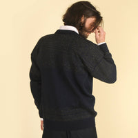 Susan Fosse - Askøy Men's Crew Neck Sweater - Navy