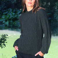 Possum - Cable Sweater - Moss