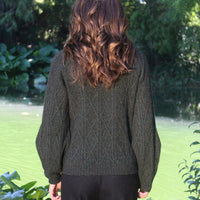 Possum - Cable Sweater - Moss
