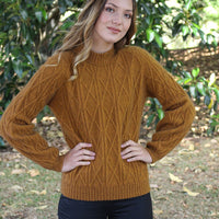 Possum - Cable Sweater - Gold