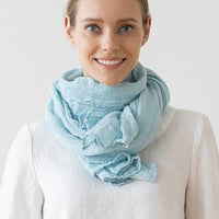 Linen Scarf - Cloud Blue