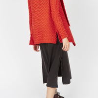 Irish - Glenross Waterfall Cardigan - Orange Marl