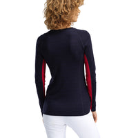Dale of Norway - Aksla Women's Baselayer - Navy/Red from behind
