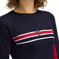 Dale of Norway - Aksla Women's Baselayer - Navy/Red close up