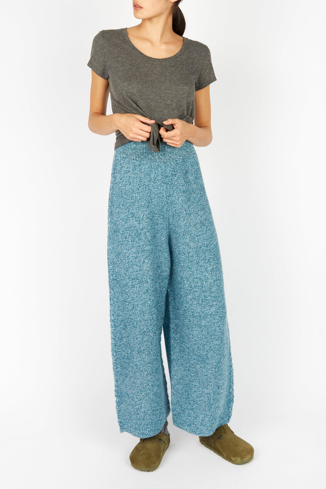 Irish - Kestrel Cropped Trousers - Larimar