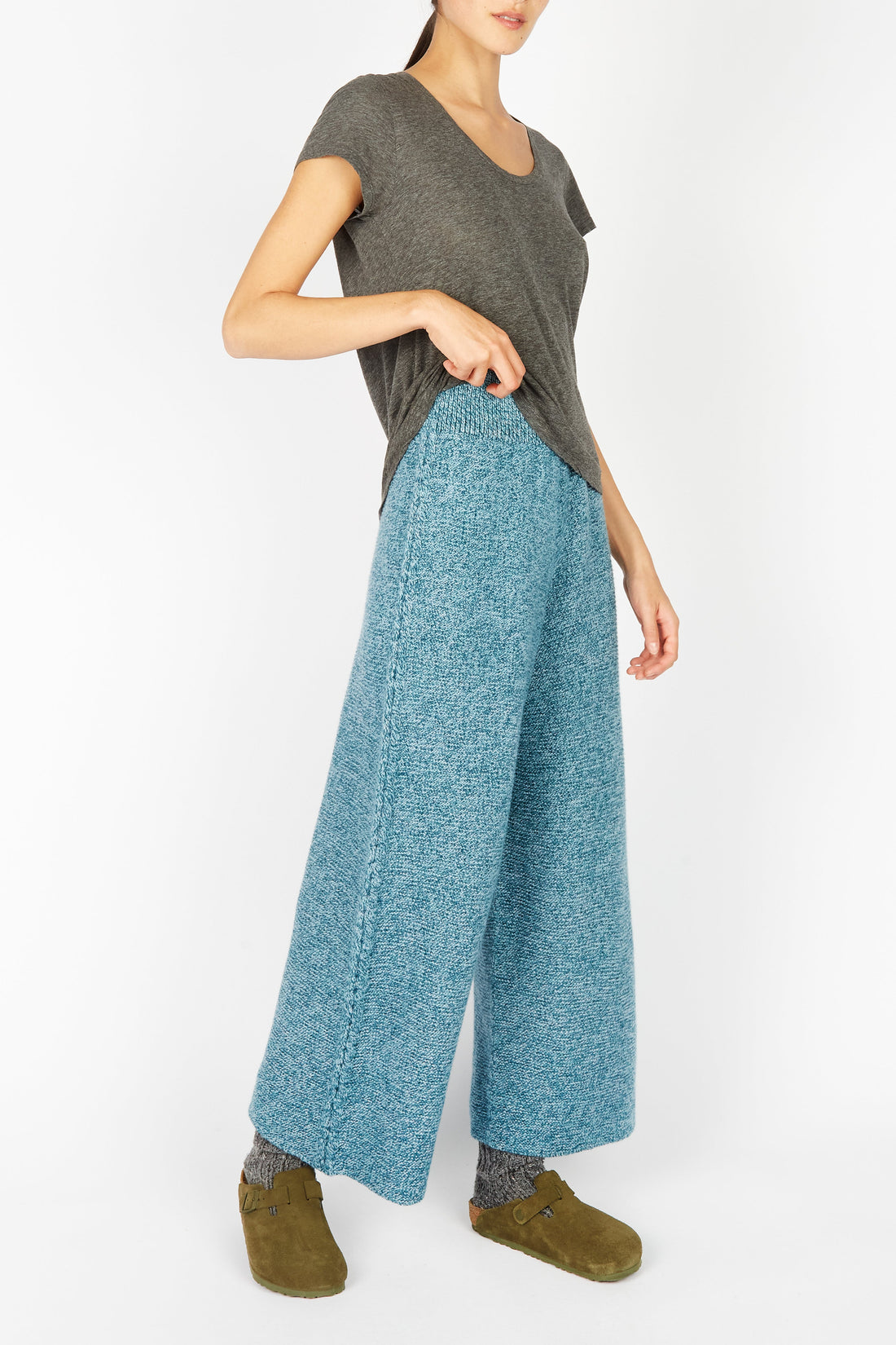 Irish - Kestrel Cropped Trousers - Larimar