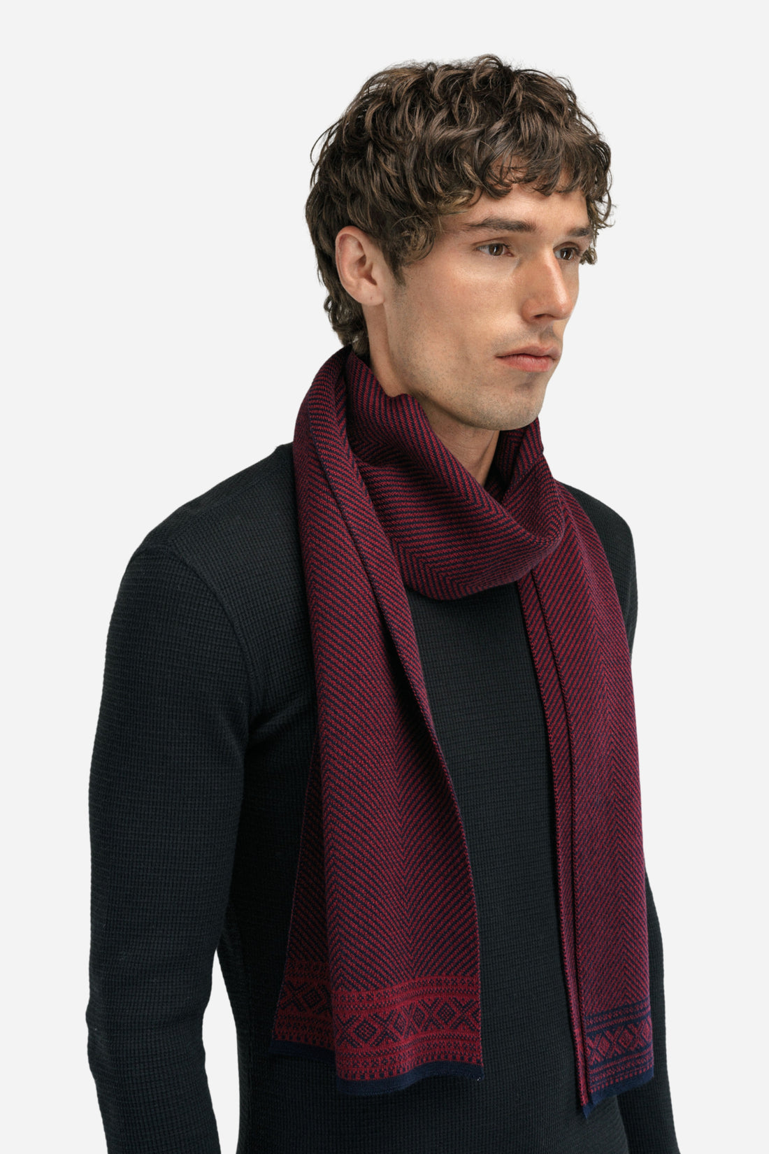 Dale of Norway - Cortina Scarf - Red Rose