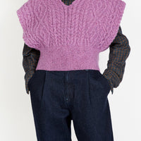 Irish - Farmleigh Diamond Vest - Orchid