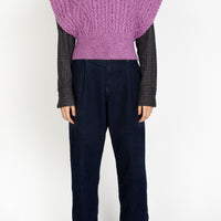 Irish - Farmleigh Diamond Vest - Orchid