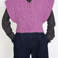 Irish - Farmleigh Diamond Vest - Orchid