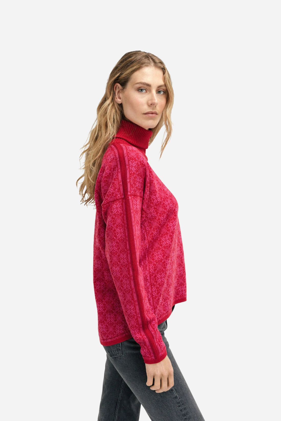 Dale of Norway - Firda Women's Sweater - Raspberry