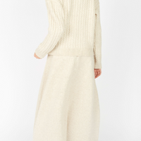Irish - Corbin Cable Crew Neck - Bone