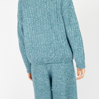 Irish - Corbin Cable Crew Neck - Larimar