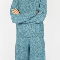Irish - Corbin Cable Crew Neck - Larimar