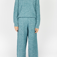 Irish - Corbin Cable Crew Neck - Larimar
