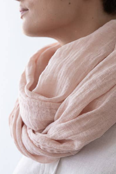 Linen Scarf - Rosa