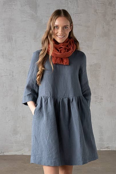 Linen Scarf - Brick