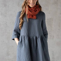 Linen Scarf - Brick