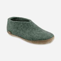Glerups Unisex Shoe - Leather Soles - Moss Green