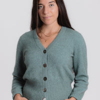 Possum - Ribbed Cardigan - Mint