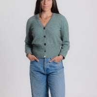 Possum - Ribbed Cardigan - Mint