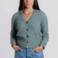 Possum - Ribbed Cardigan - Mint