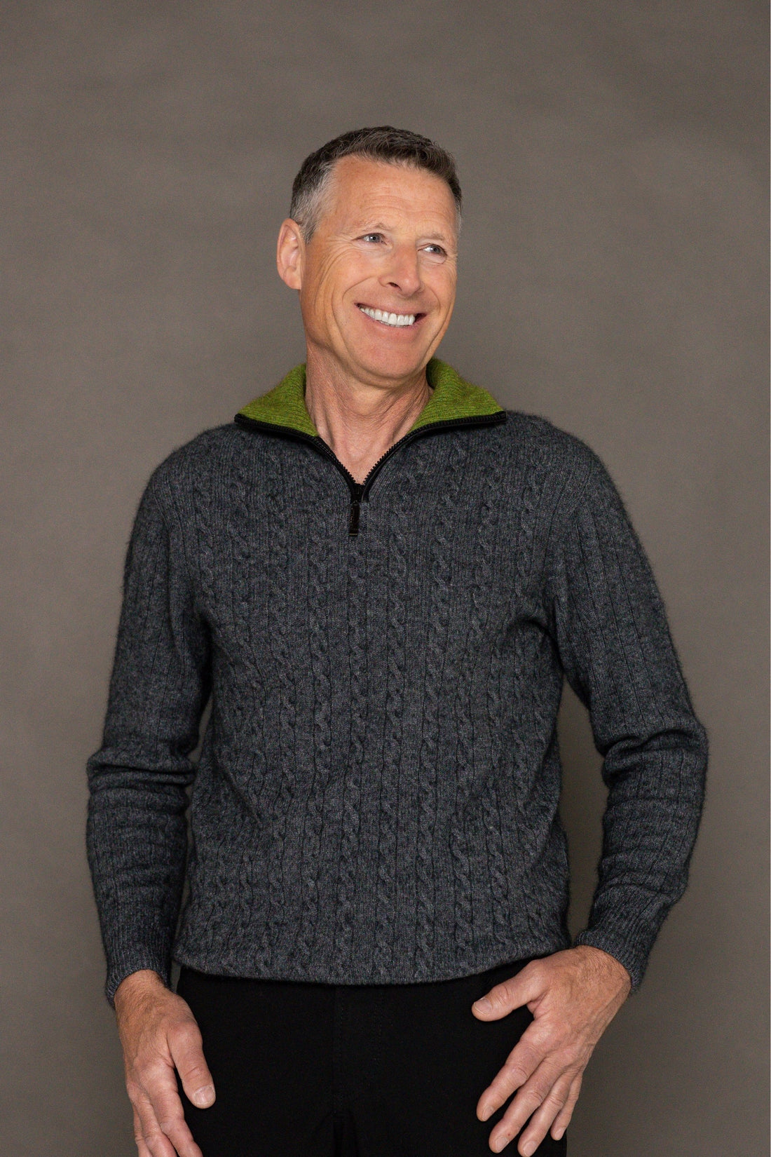 Possum - Cable Jersey - Pewter